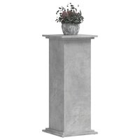 Plantenstandaard 33x33x80 cm bewerkt hout betongrijs 3