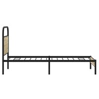 Bedframe zonder matras bewerkt hout sonoma eikenkleur 75x190 cm 6