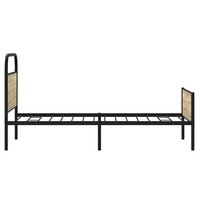 Bedframe zonder matras bewerkt hout sonoma eikenkleur 75x190 cm 6