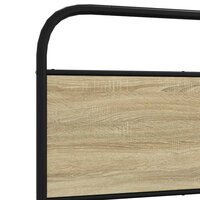 Bedframe zonder matras bewerkt hout sonoma eikenkleur 80x200 cm 8