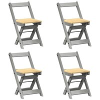 5-delige Eethoek Corona inklapbaar grenenhout grijs 5