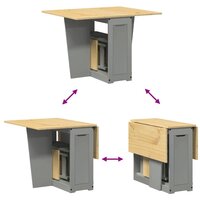 5-delige Eethoek Corona inklapbaar grenenhout grijs 7