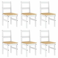 7-delige Eethoek Panama massief grenenhout wit 4