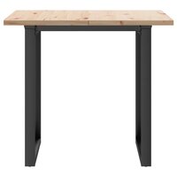 Eettafel O-frame 80x80x75,5 cm massief grenenhout en gietijzer 4