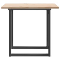 Eettafel O-frame 80x80x75,5 cm massief grenenhout en gietijzer 5