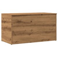 Opbergkist 84x42x46 cm bewerkt hout artisanaal eikenkleurig 2