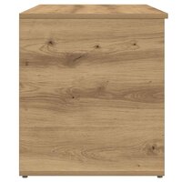 Opbergkist 84x42x46 cm bewerkt hout artisanaal eikenkleurig 5