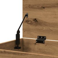 Opbergkist 84x42x46 cm bewerkt hout artisanaal eikenkleurig 9