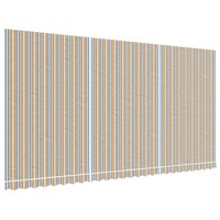 Vervangingsdoek voor luifel gestreept 6x3 m meerkleurig 2