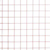 Kippengaas 10x1 m staal met PVC coating rood 4