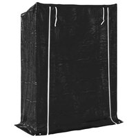 Haardhoutrek met regenhoes 150x60x200 cm gegalvaniseerd staal 5