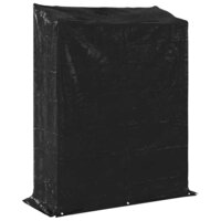 Haardhoutrek met regenhoes 150x60x200 cm gegalvaniseerd staal 8