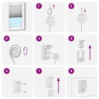 Pliss&eacute; rolgordijn 45x100 cm stofbreedte 44,4 cm polyester zwart 6