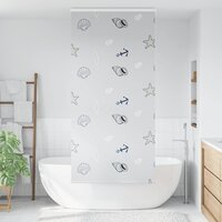 Doucherolgordijn met cassette 90x240 cm stofbreedte 86 cm 2