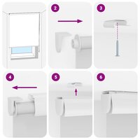 Doucherolgordijn met cassette 90x240 cm stofbreedte 86 cm 6