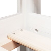 Halfhoogslaper met ladder en bedhuis grenenhout wit 80x200 cm 9