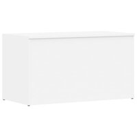 Opbergkist 84x42x46 cm bewerkt hout wit 2