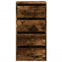 Ladekast 40x41x76 cm bewerkt hout oud houtkleurig 4