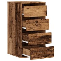 Ladekast 40x41x76 cm bewerkt hout oud houtkleurig 5