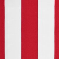 Vervangingsdoek voor luifel gestreept 6x3,5 m rood en wit 6