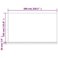 Vervangingsdoek voor luifel gestreept 6x3,5 m rood en wit 7