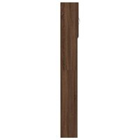 Wasmachinekast 64x24x190 cm bewerkt hout bruin eikenkleurig 7