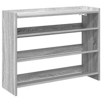 Schoenenrek 80x25x62 cm bewerkt hout grijs sonoma eikenkleur 2