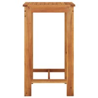 3-delige Tuinbarset massief acaciahout en poly rattan zwart 7