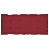 Schommelstoel met kussen bamboe 6