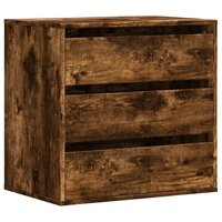 Ladekast 60x41x58 cm bewerkt hout gerookt eikenkleurig 2