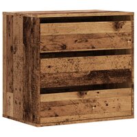 Ladekast 60x41x58 cm bewerkt hout oud houtkleurig 2