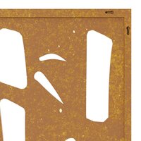 Wanddecoratie tuin bamboe-ontwerp 105x55 cm cortenstaal 7