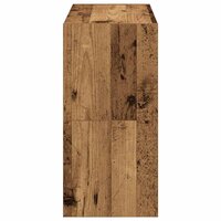 Schoenenrekken 2 st stapelbaar 60x30x30,5 cm oud houtkleurig 5