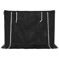 Haardhoutrek met regenhoes 151x80,5x110,5 cm staal 4