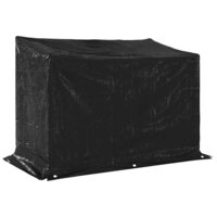 Haardhoutrek met regenhoes 151x80,5x110,5 cm staal 8