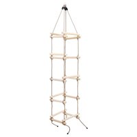 Touwladder 200 cm hout  2
