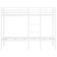 Stapelbed zonder matras 80x200 cm staal wit 5