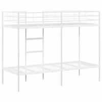 Stapelbed zonder matras 80x200 cm staal wit 7