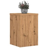 Plantenstandaards 2 st 25x25x35 cm hout artisanaal eiken 3