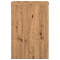 Plantenstandaards 2 st 25x25x35 cm hout artisanaal eiken 5