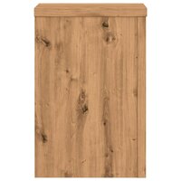 Plantenstandaards 2 st 25x25x35 cm hout artisanaal eiken 6