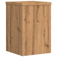 Plantenstandaards 2 st 25x25x35 cm hout artisanaal eiken 7