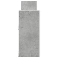 Wandkast 100x18x40 cm bewerkt hout betongrijs 5