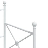 Slaapbank zonder matras 75x190 cm staal wit 8