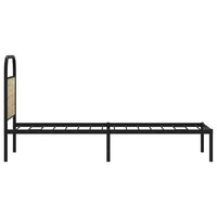Bedframe zonder matras bewerkt hout sonoma eikenkleur 80x200 cm 6