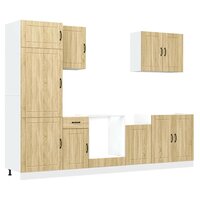7-delige Keukenkastenset Lucca bewerkt hout sonoma eikenkleur 2