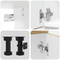 7-delige Keukenkastenset Lucca bewerkt hout sonoma eikenkleur 7