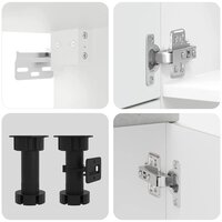 7-delige Keukenkastenset Lucca bewerkt hout betongrijs 7