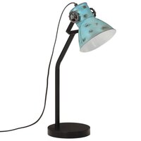 Bureaulamp 25 W E27 17x17x60 cm verweerd blauw 2