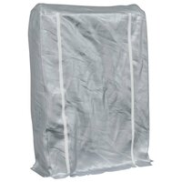 Haardhoutrek met regenhoes 100x25x150 cm gegalvaniseerd staal 2